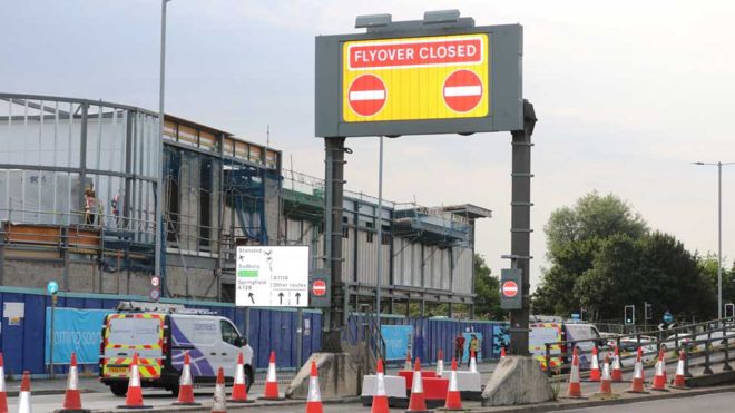 Essex Highways: Army & Navy flyover