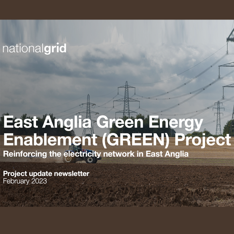 East Anglia Green Energy Enablement (GREEN) Project update